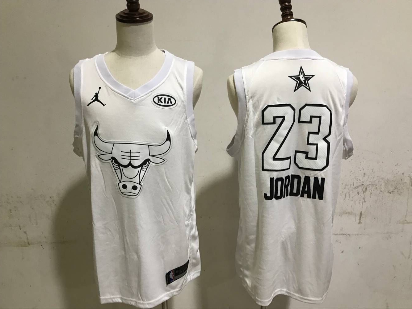Men Chicago Bulls 23 Jordan white Nike NBA 2018 All Star Jerseys